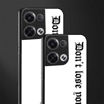 don't lose yourself back phone cover | glass case for oppo reno 8 pro