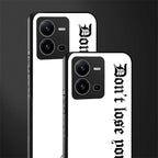 don't lose yourself back phone cover | glass case for vivo v25-5g