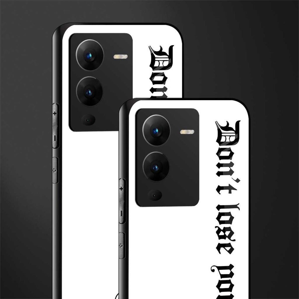 don't lose yourself back phone cover | glass case for vivo v25 pro 5g
