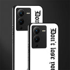 don't lose yourself back phone cover | glass case for vivo v25 pro 5g
