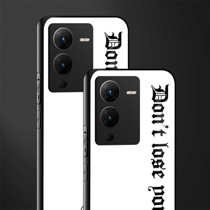 don't lose yourself back phone cover | glass case for vivo v25 pro 5g