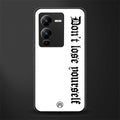 don't lose yourself back phone cover | glass case for vivo v25 pro 5g