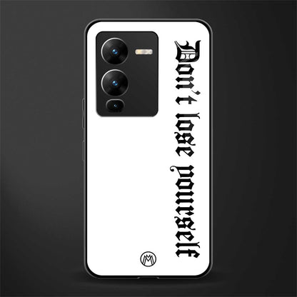 don't lose yourself back phone cover | glass case for vivo v25 pro 5g