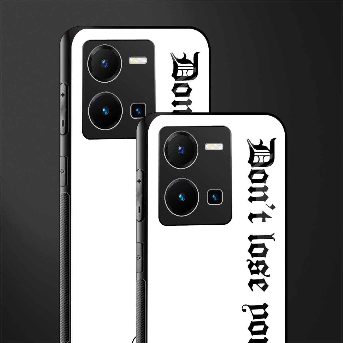 don't lose yourself back phone cover | glass case for vivo y35 4g