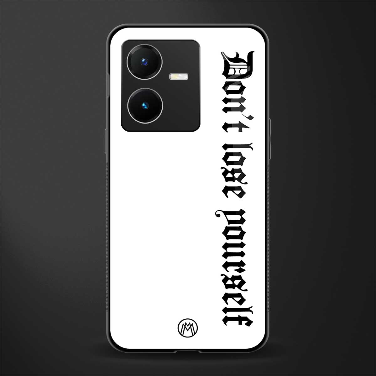 don't lose yourself back phone cover | glass case for vivo y22