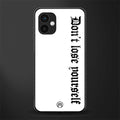 don't lose yourself back phone cover | glass case for samsung galaxy a04