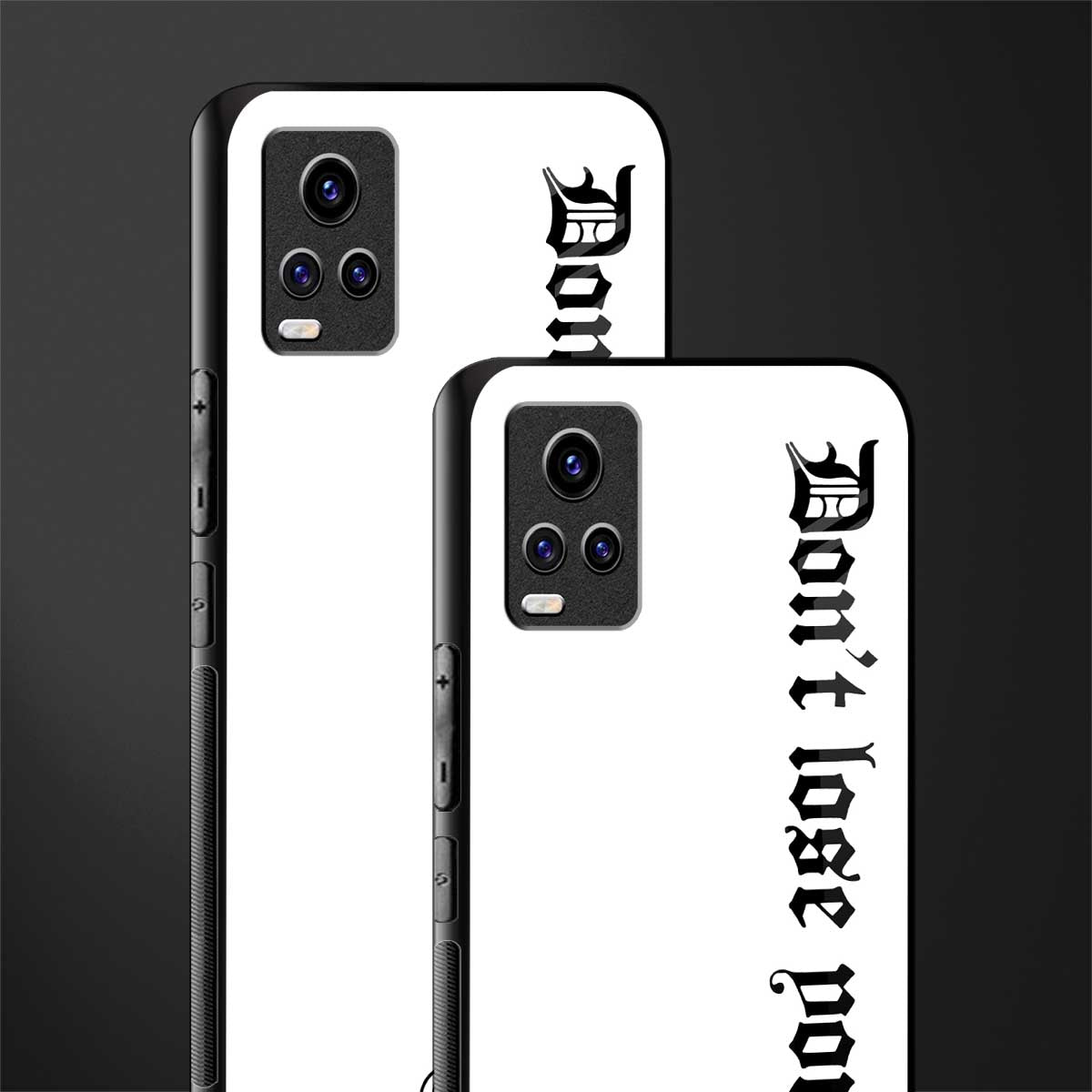 don't lose yourself back phone cover | glass case for vivo v21e 4g