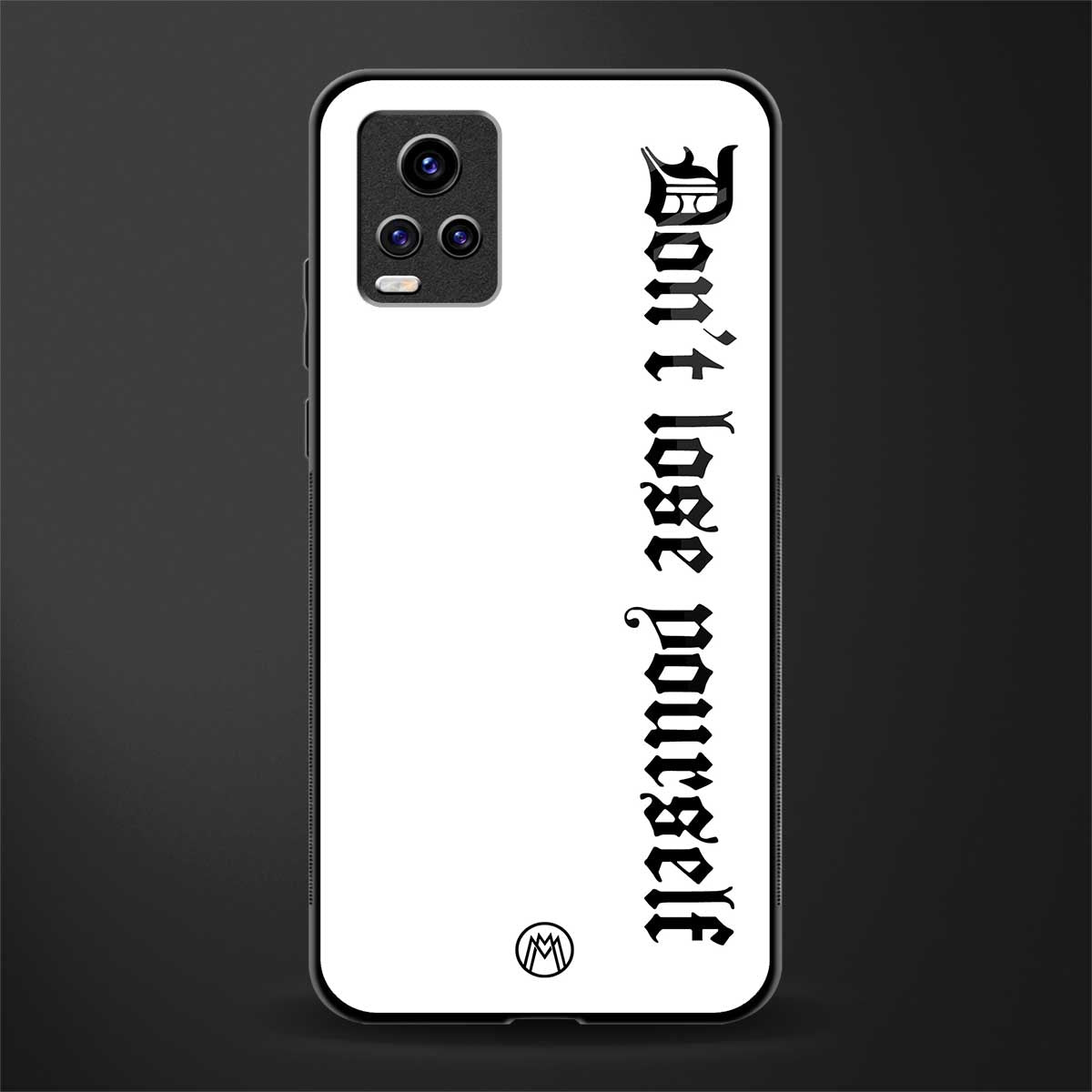 don't lose yourself back phone cover | glass case for vivo v21e 4g