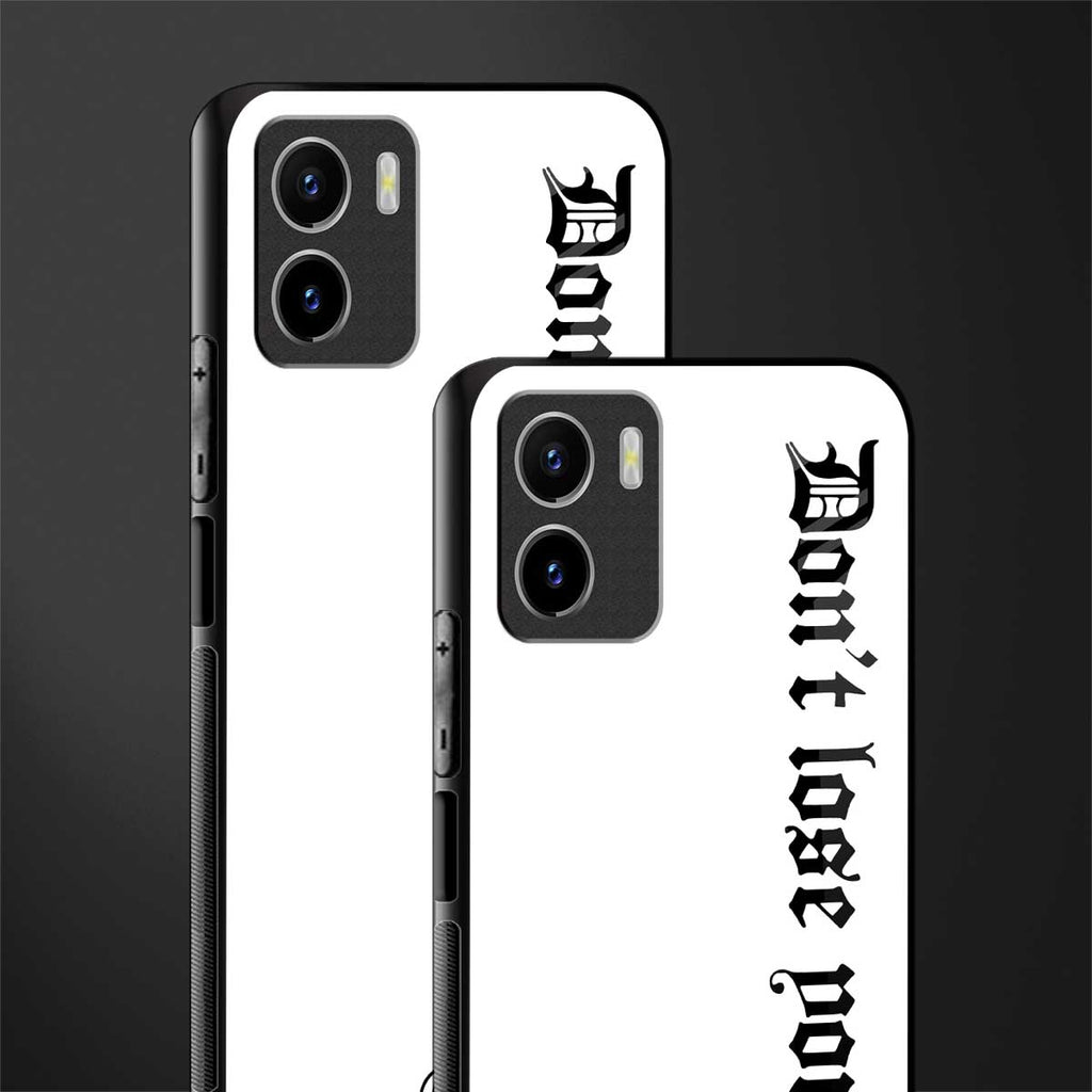 don't lose yourself back phone cover | glass case for vivo y72