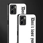 don't lose yourself back phone cover | glass case for vivo y72