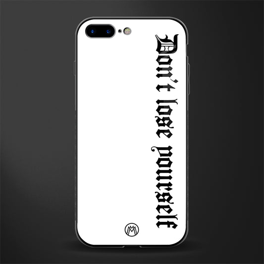 don't lose yourself glass case for iphone 8 plus image