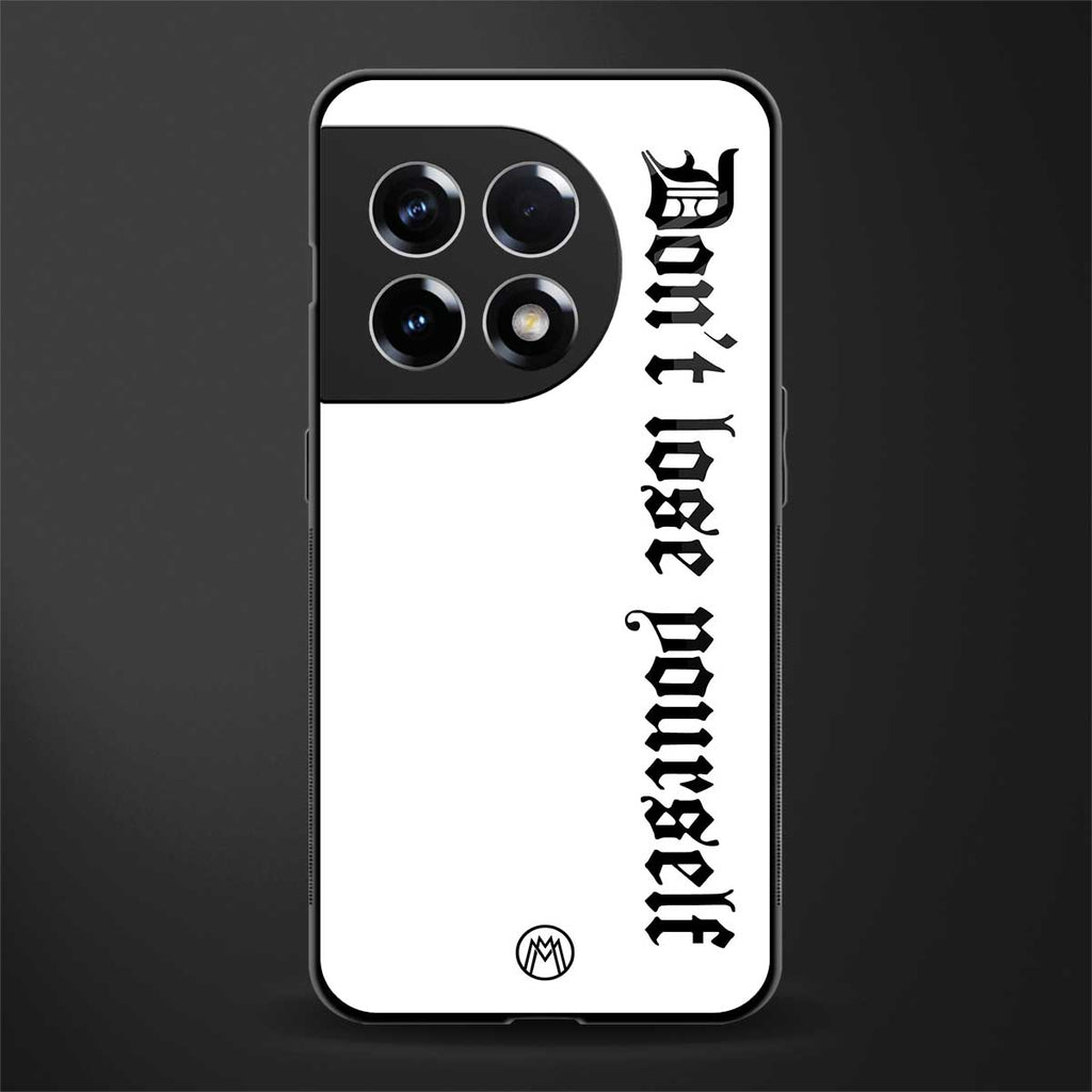 don't lose yourself back phone cover | glass case for oneplus 11r