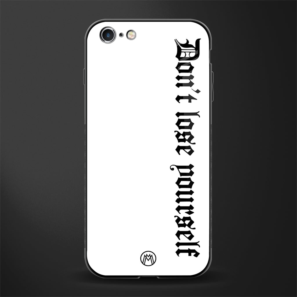 don't lose yourself glass case for iphone 6 plus image