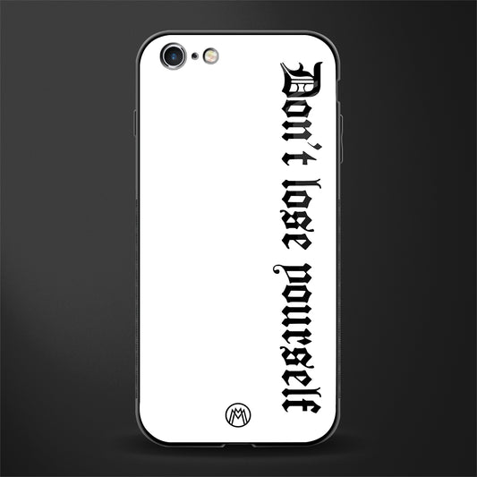 don't lose yourself glass case for iphone 6 plus image