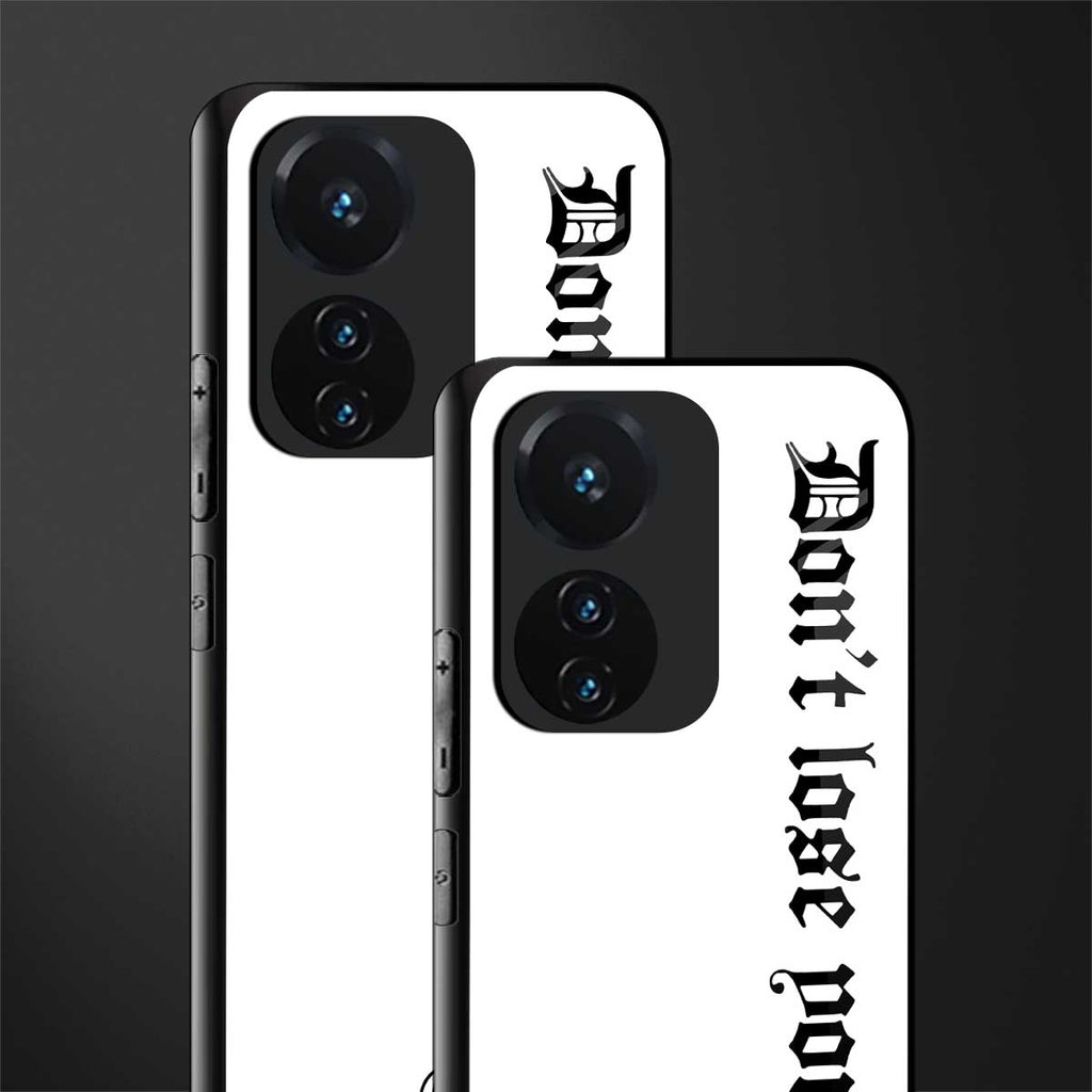 don't lose yourself back phone cover | glass case for vivo t1 44w 4g