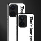 don't lose yourself back phone cover | glass case for vivo t1 44w 4g