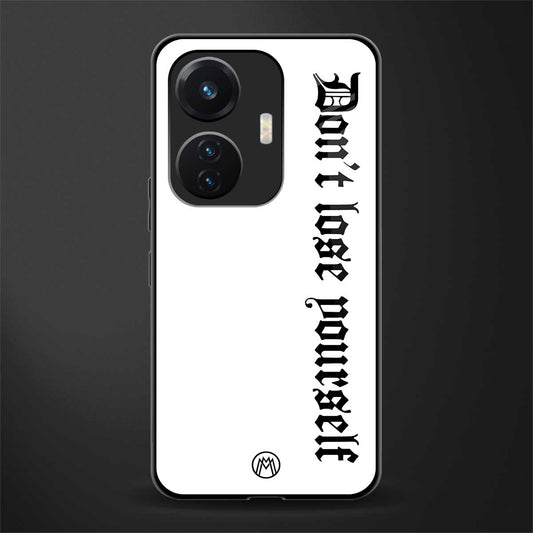 don't lose yourself back phone cover | glass case for vivo t1 44w 4g