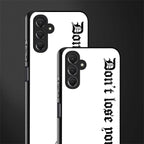 don't lose yourself back phone cover | glass case for samsun galaxy a24 4g