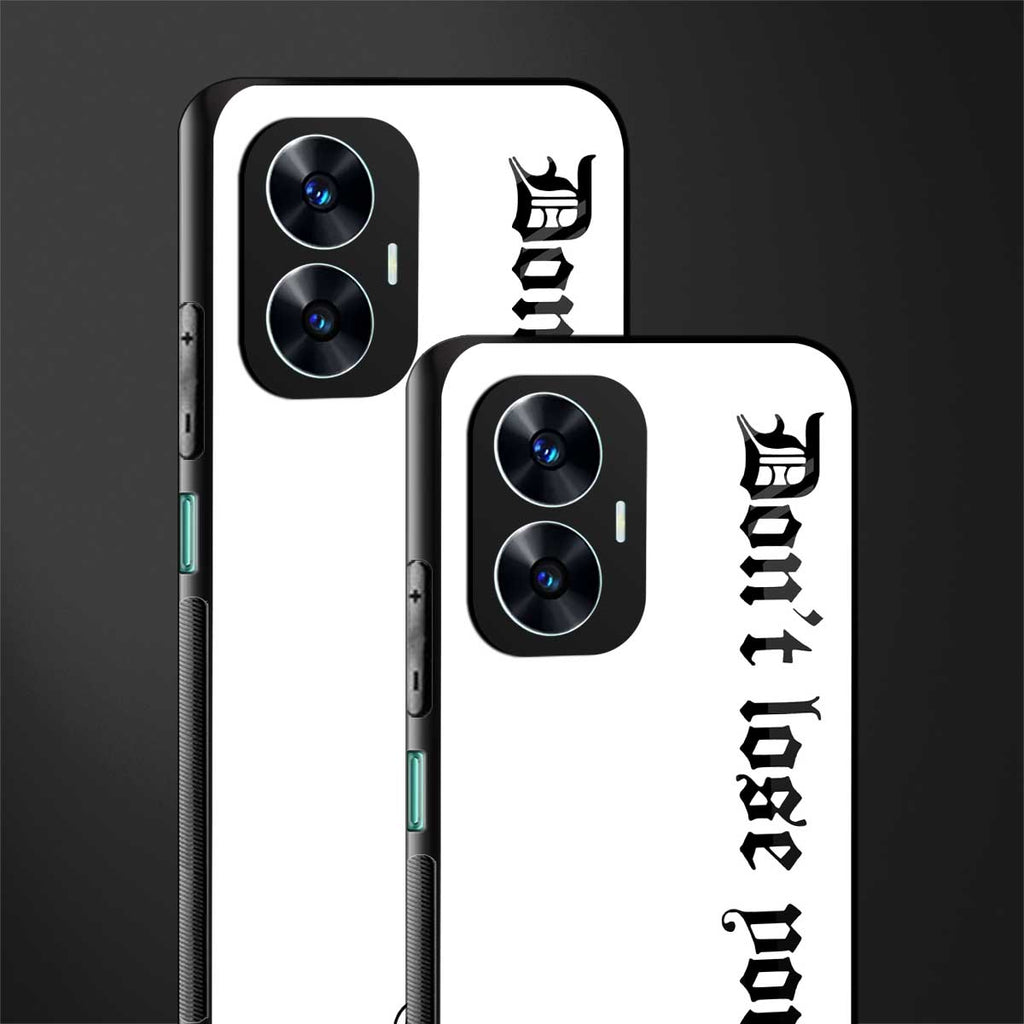 don't lose yourself back phone cover | glass case for realme c55