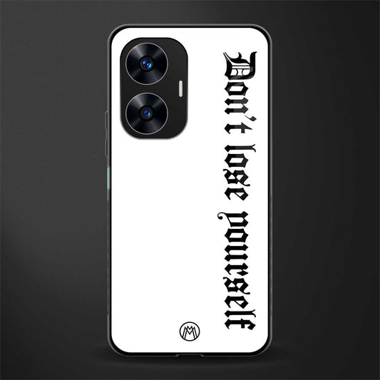 don't lose yourself back phone cover | glass case for realme c55