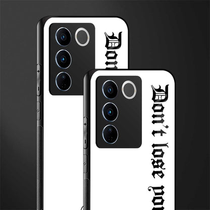 don't lose yourself back phone cover | glass case for vivo v27 pro 5g