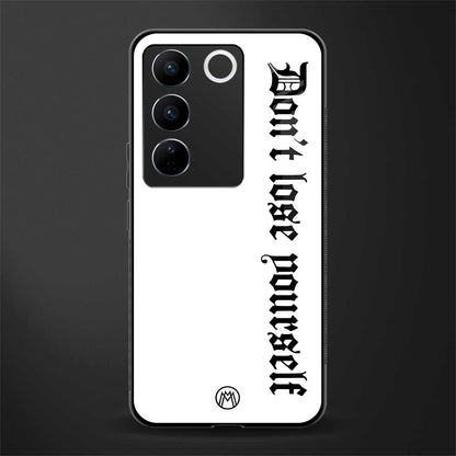 don't lose yourself back phone cover | glass case for vivo v27 pro 5g