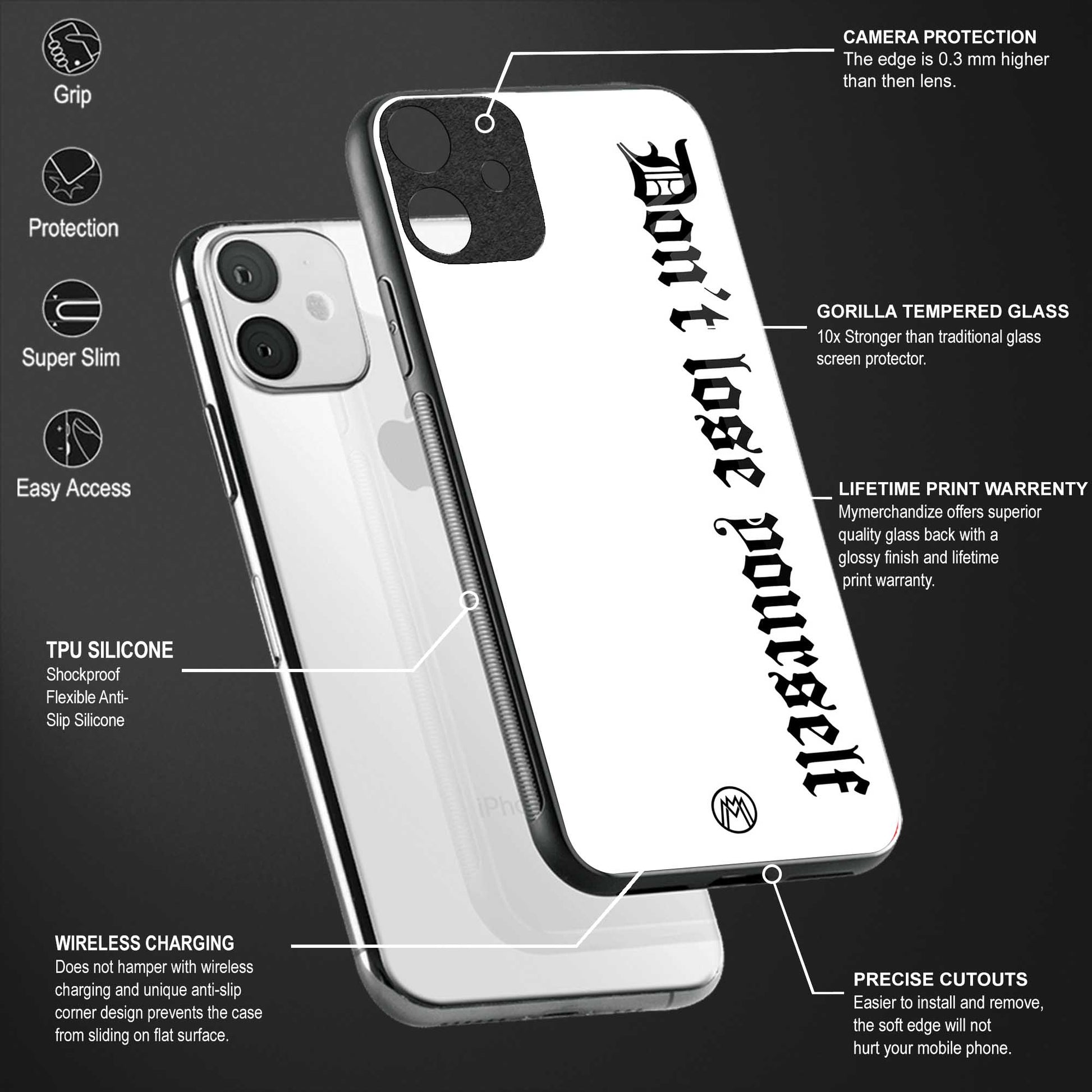 don't lose yourself back phone cover | glass case for samsung galaxy m33 5g
