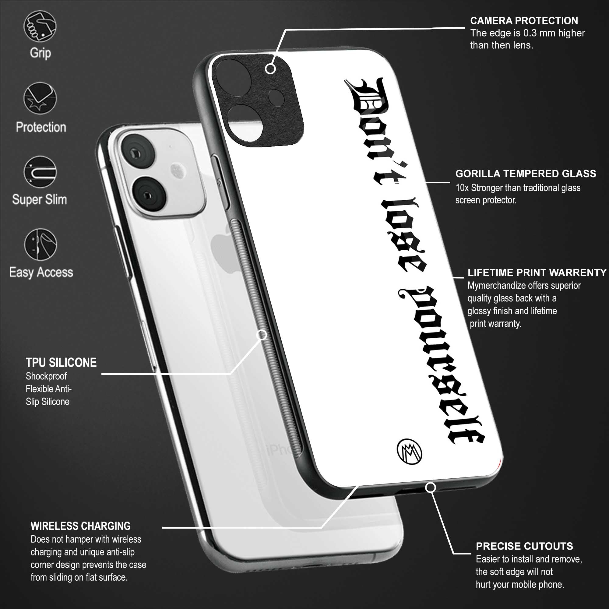 don't lose yourself glass case for oppo a54 image-4