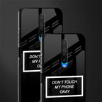 don't touch my phone black glass case for poco x2 image-2