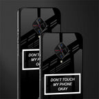 don't touch my phone black glass case for vivo s1 pro image-2