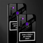 don't touch my phone black glass case for realme narzo 10 image-2