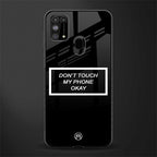 don't touch my phone black glass case for samsung galaxy f41 image