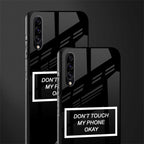don't touch my phone black glass case for samsung galaxy a50s image-2