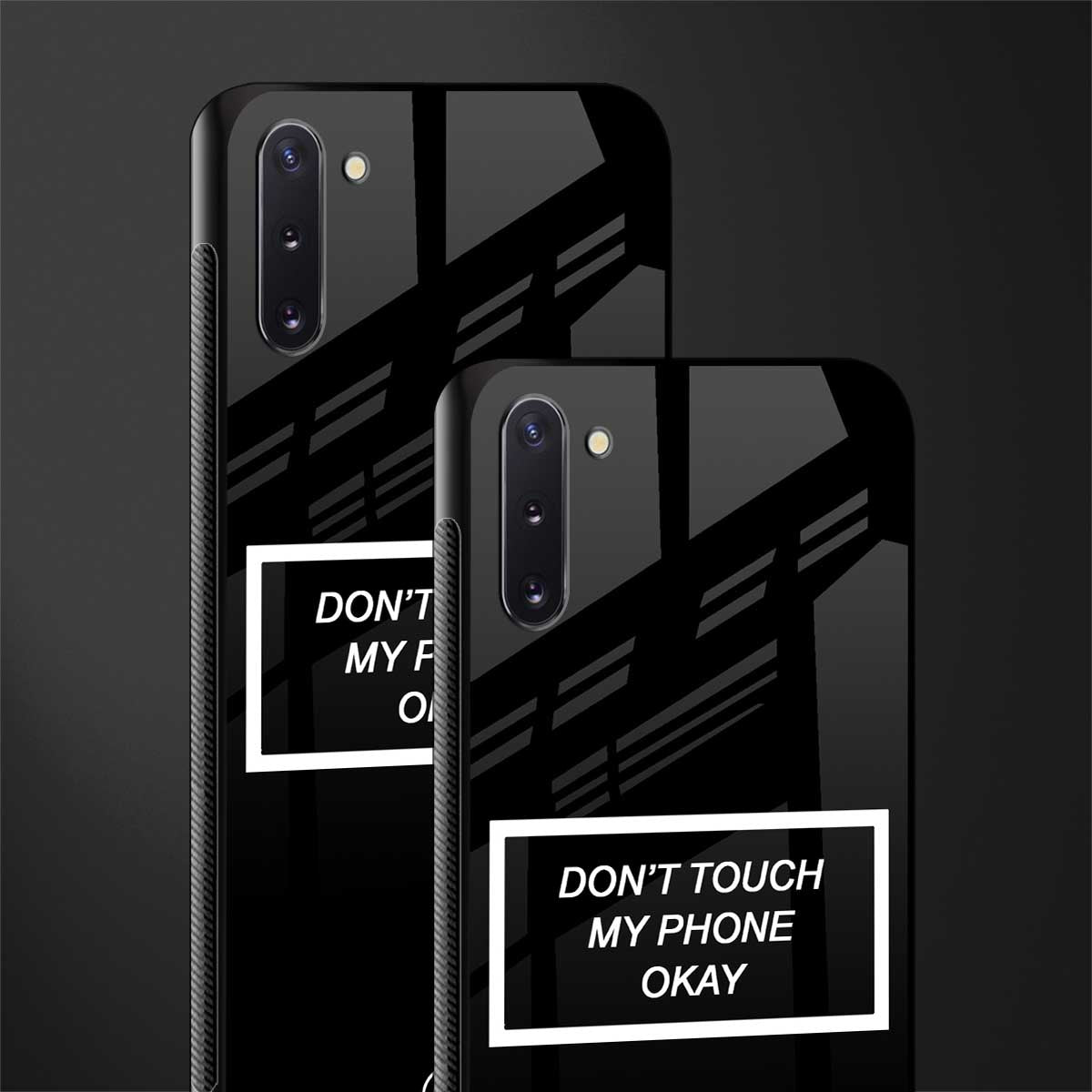 don't touch my phone black glass case for samsung galaxy note 10 image-2