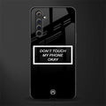 don't touch my phone black glass case for realme 6 pro image