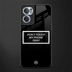 don't touch my phone black glass case for oneplus nord ce 2 5g image