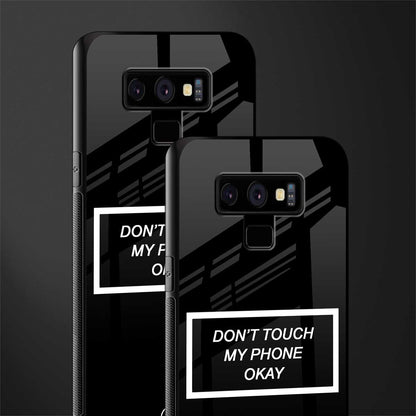 don't touch my phone black glass case for samsung galaxy note 9 image-2