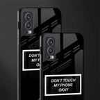 don't touch my phone black glass case for oneplus nord 2 5g image-2