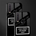 don't touch my phone black glass case for vivo y12 image-2