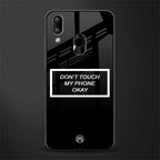 don't touch my phone black glass case for vivo y95 image
