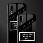 don't touch my phone black glass case for vivo v11 pro image-2