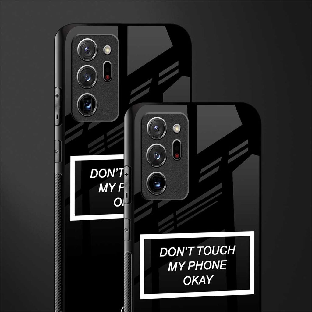 don't touch my phone black glass case for samsung galaxy note 20 ultra 5g image-2
