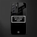 don't touch my phone black glass case for samsung galaxy note 20 ultra 5g image