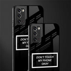 don't touch my phone black glass case for samsung galaxy note 20 image-2