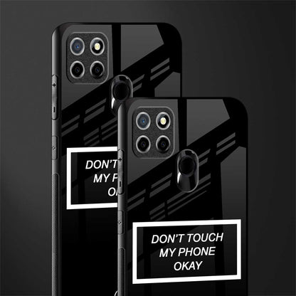 don't touch my phone black glass case for realme narzo 30a image-2
