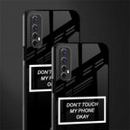 don't touch my phone black glass case for realme narzo 20 pro image-2