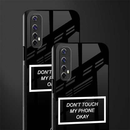 don't touch my phone black glass case for realme narzo 20 pro image-2