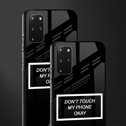 don't touch my phone black glass case for samsung galaxy s20 plus image-2