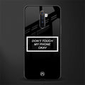 don't touch my phone black glass case for realme x2 pro image