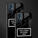 don't touch my phone black glass case for vivo v17 image-2